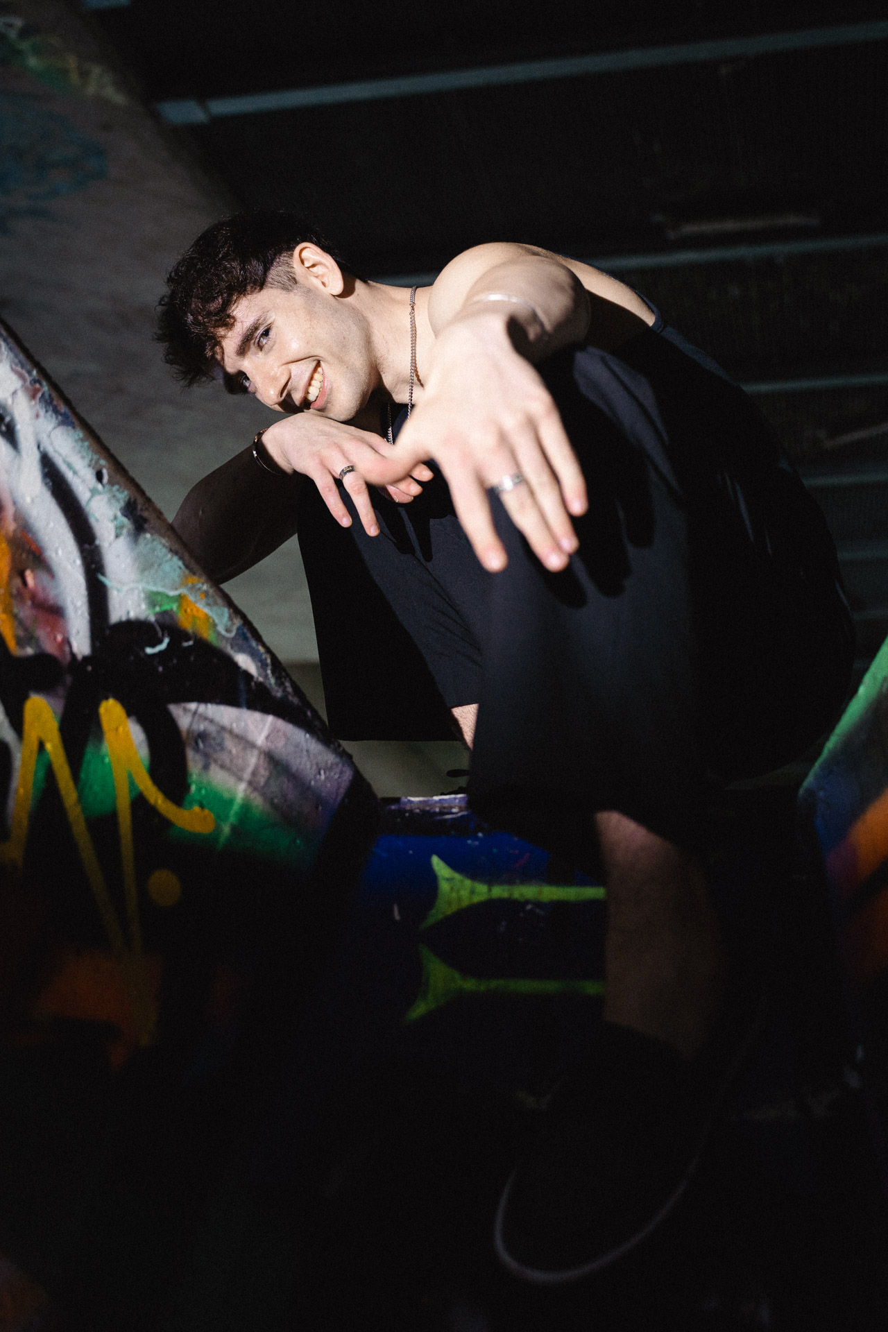 Location — reaching toward camera